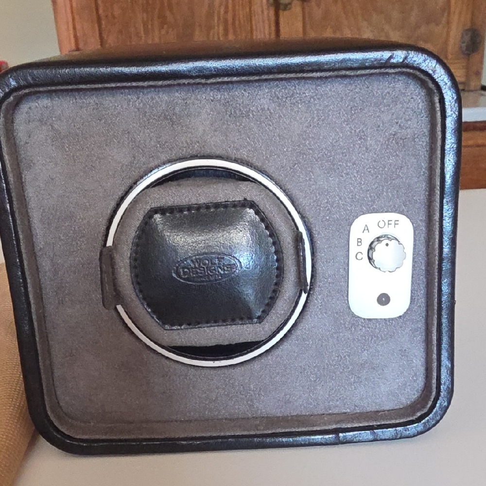 Black Leather Watch Winder